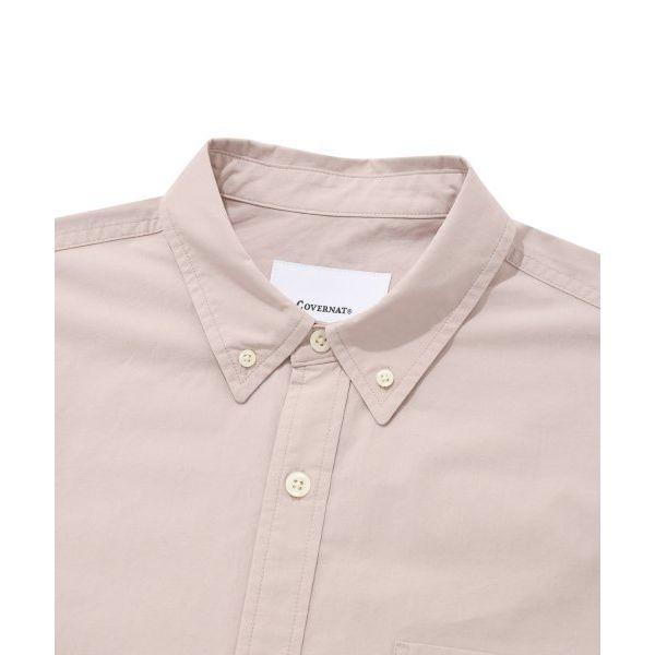 COVERNAT Solid Color Single-Breasted Casual Long Sleeve Shirt Unisex shirts CO2301SH08PI