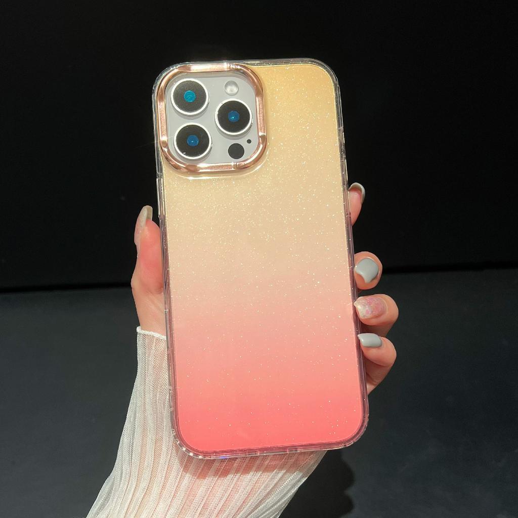 For iPhone 16 Pro Max Case Dual Color Gradient Soft TPU Phone Case
