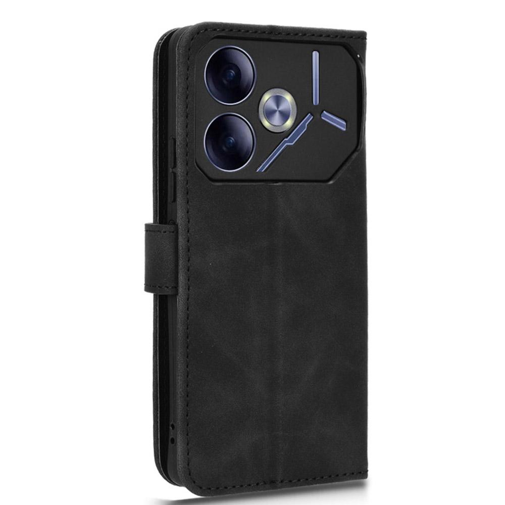 For TECNO Pova 6 4G Case PU Leather Folio Flip Phone Wallet Cover