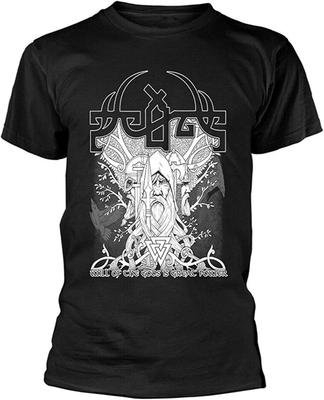 Camiseta Hombre Moda Negra Unisex Scald Will of The Gods es Gran Poder