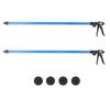 2 Sets Cabinet Installing Jack Support Pole 115‑290cm Telescopic Third Hand Support System Universal Base 40kg Load Blue