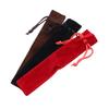 Supplies Black Pen Sleeve Holder With Rope Drawstring Pen Pouch Single Pencil Bag Pen Bag Case Velvet Pen Pouch Pencil Bag