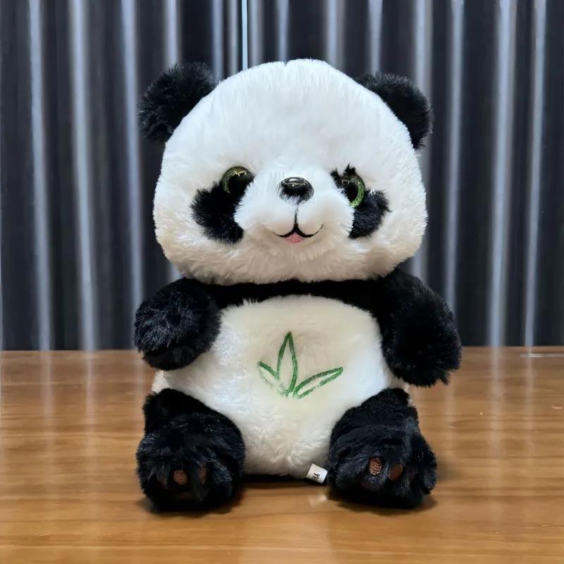 Baby Breathing Panda Baby Soothing Plush Doll Toy Baby Kids Soothing Music Sleeping Companion Sound And Light Doll Toy Gift
