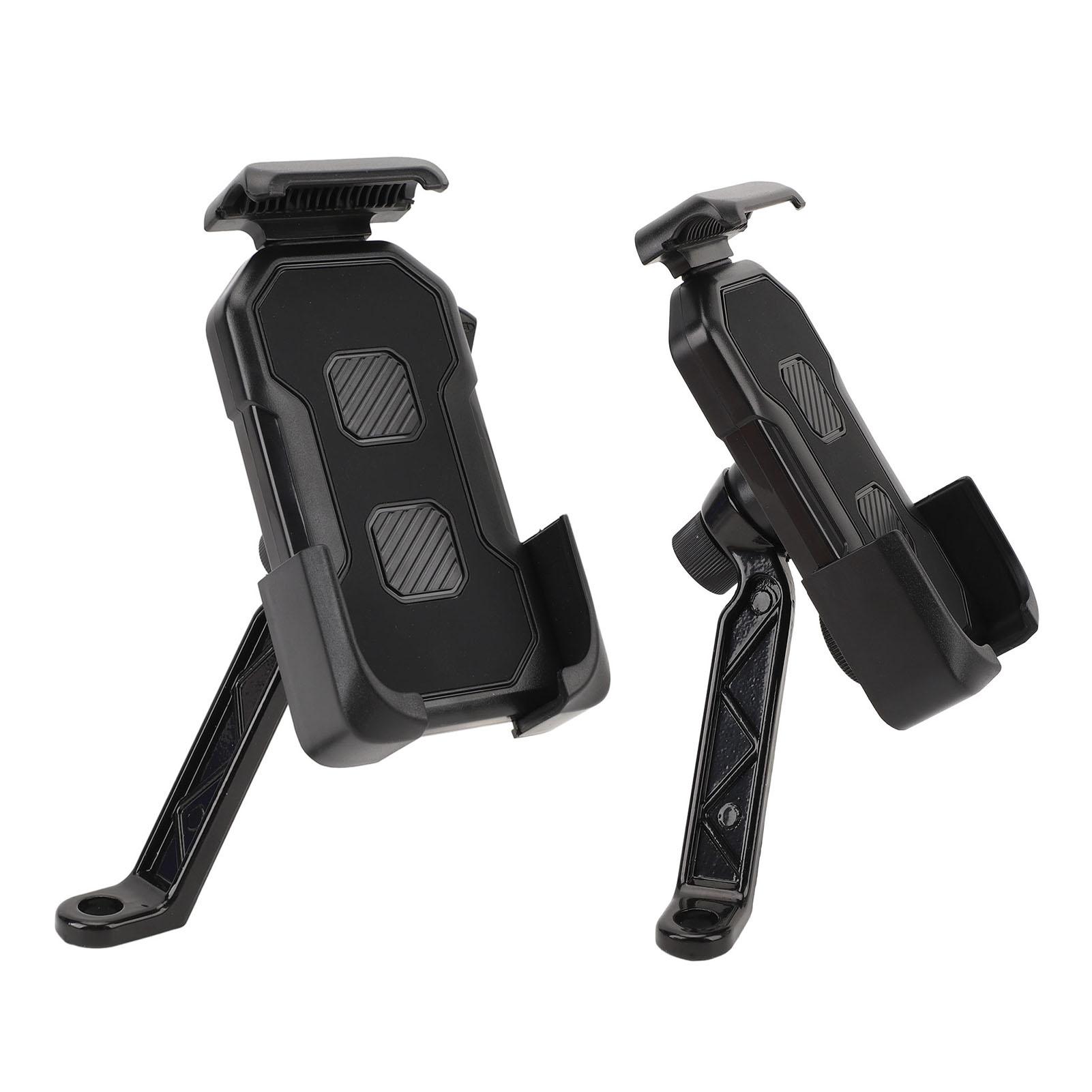 Bike Phone Mount Shock Absorption High Strength ABS Material   Motorcycle Phone Holder for Scooter