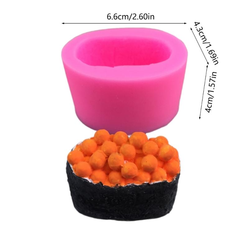 Silicone Mousse Molds Dessert Moulds Sushi Shaped Chocolate Moulds Silicone Material Perfect Gift for Bakings Lover
