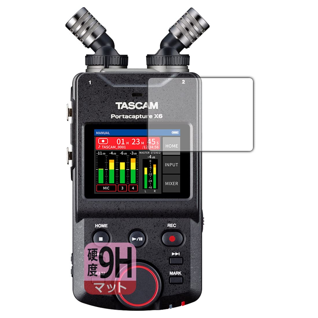 

PDA Workshop совместим с TASCAM Portacapture X6 9H Высокая твердость [Уменьшение отражения] Защитная пленка [Для дисплея] Сделано в Японии