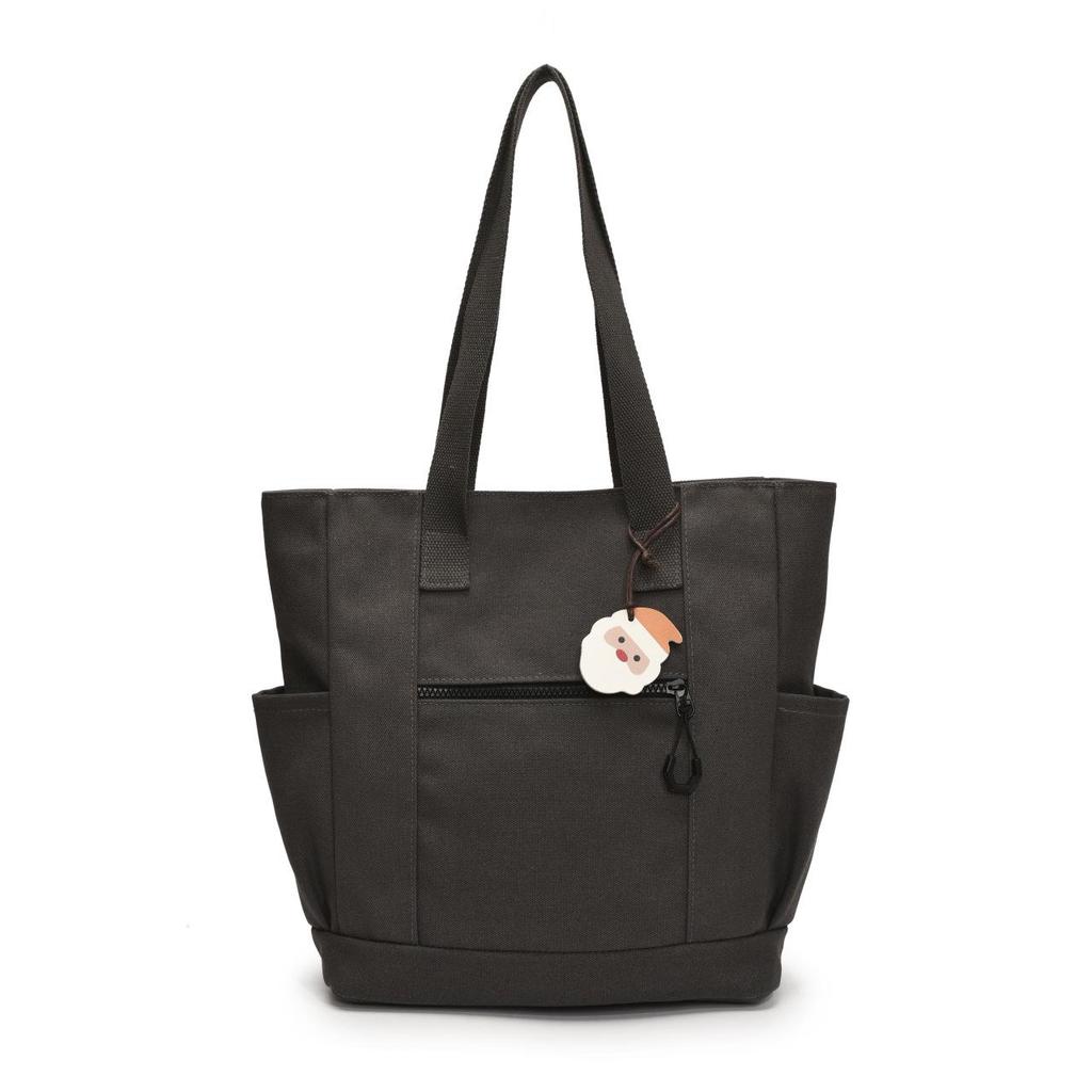 Women's Large Canvas Tote: College Style, Casual Shoulder Bag with Ample Storage