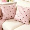Throw Pillowcase Bowknot Heart Pattern Valentine Day Decorative Throw Pillow Cover Sofa Chair Patio Car Pillow Cushion