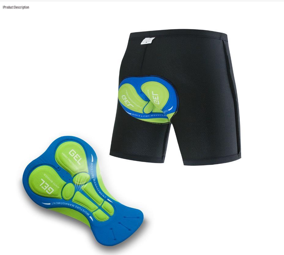 T-Kuajing Mountain Bike Gel Seat Breathable Shock-Absorbing Quick-Dry Cycling Shorts