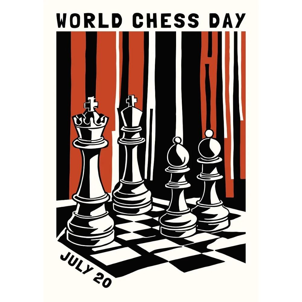 International Chess Posters Geometric Chessboard Minimalist Game Prints Canvas Painting Wall Art Pictures Home Living Room Decor