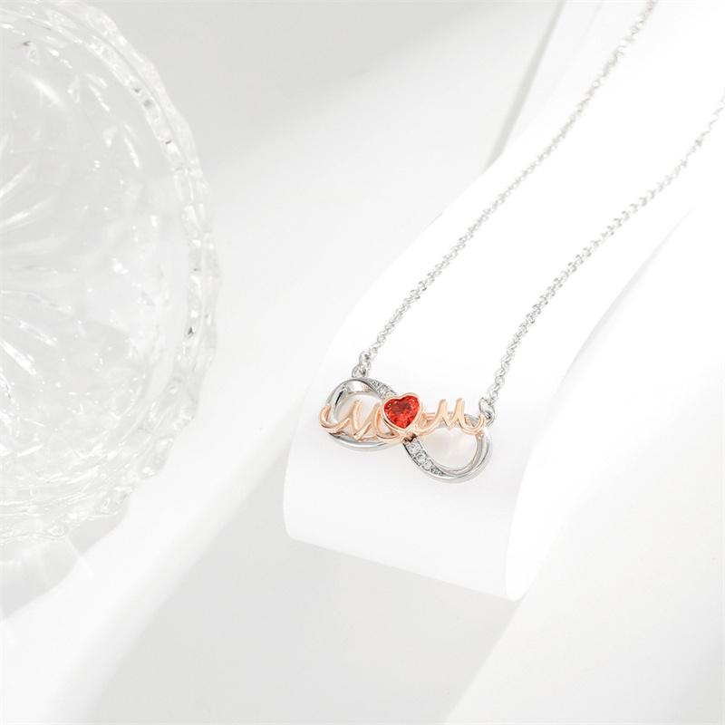 Mama Naszyjnik Serce Krzyż Prezent na Dzień Matki Naszyjnik Wisiorek