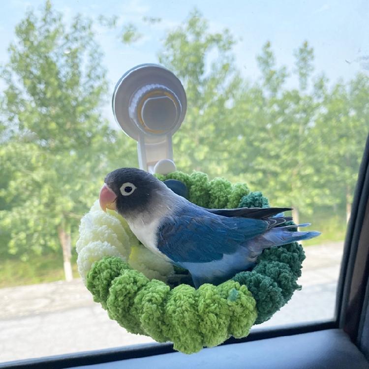 Bird Breeding Nest for Parrots Plush Sleep Bed Birdcage Nest Bed for Small Birds Suction Cup Resting Nest Bird Supply