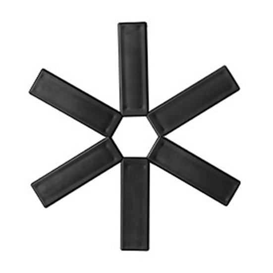 

Прочная сковорода, жаропрочный коврик, складной АБС-пластик. чёрный