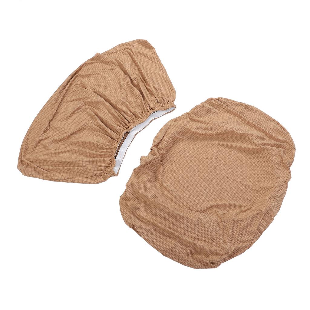 RV Dinette Cushion Cover Water Resistant Elastic Camel Color Sofa Seat Slipcover for Camping Vehicle Trailer
