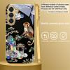 Fantasy Rainbow Pine For Samsung Galaxy S26 S20 FE S21 S22 S23 Plus S24 Ultra S25Ultra S21+  S22Plus Golden glass phone case