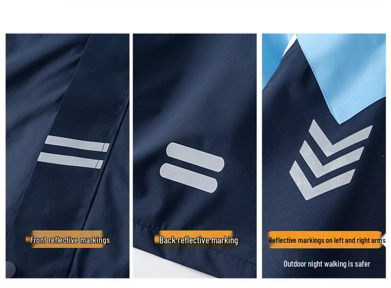 Thickened Fleece-Lined Winter School Uniform Windbreaker Set for High & Middle School Students