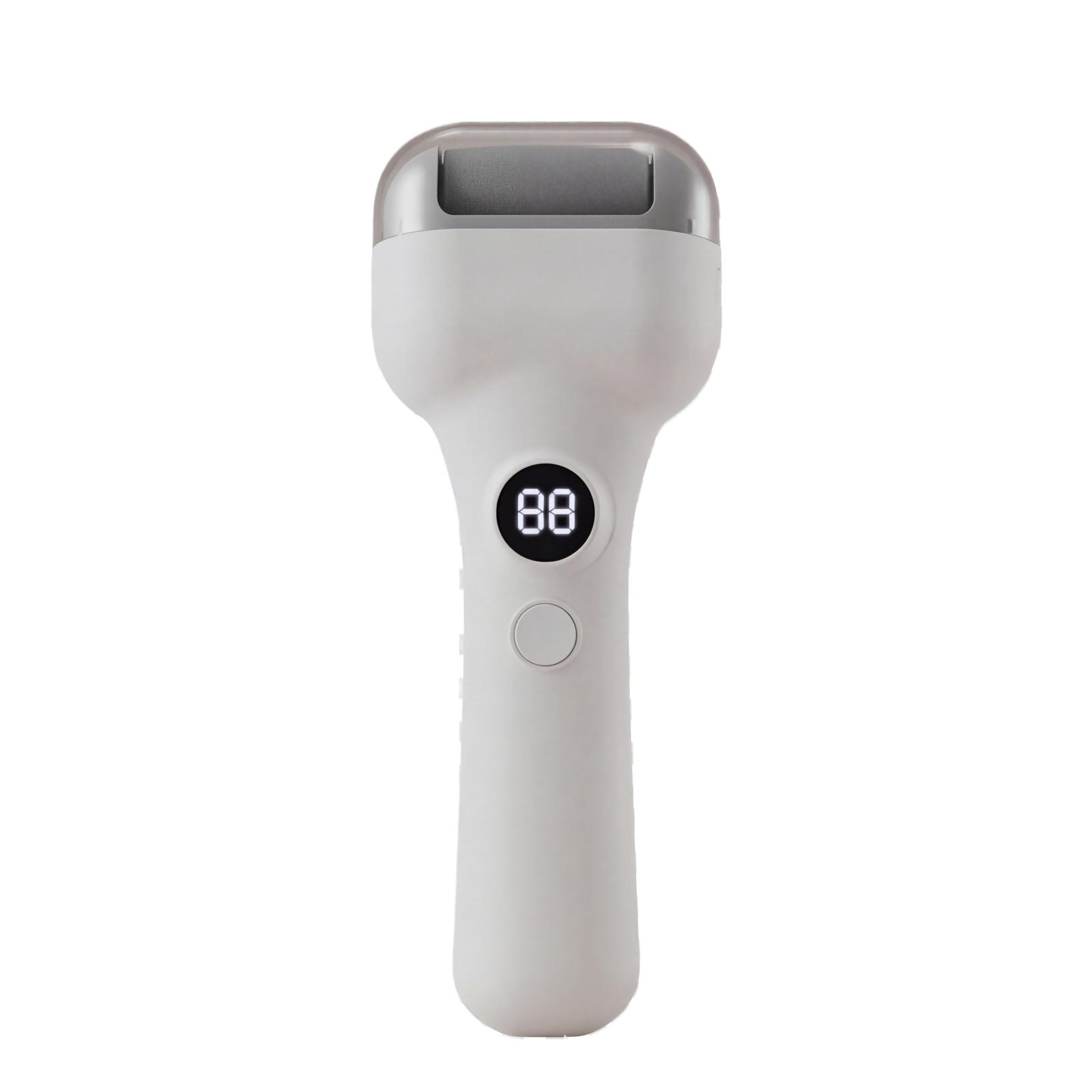 Lcd Display Screen Model Rechargeable Electric Foot Exfoliator And Pedicure Tool One Size белый