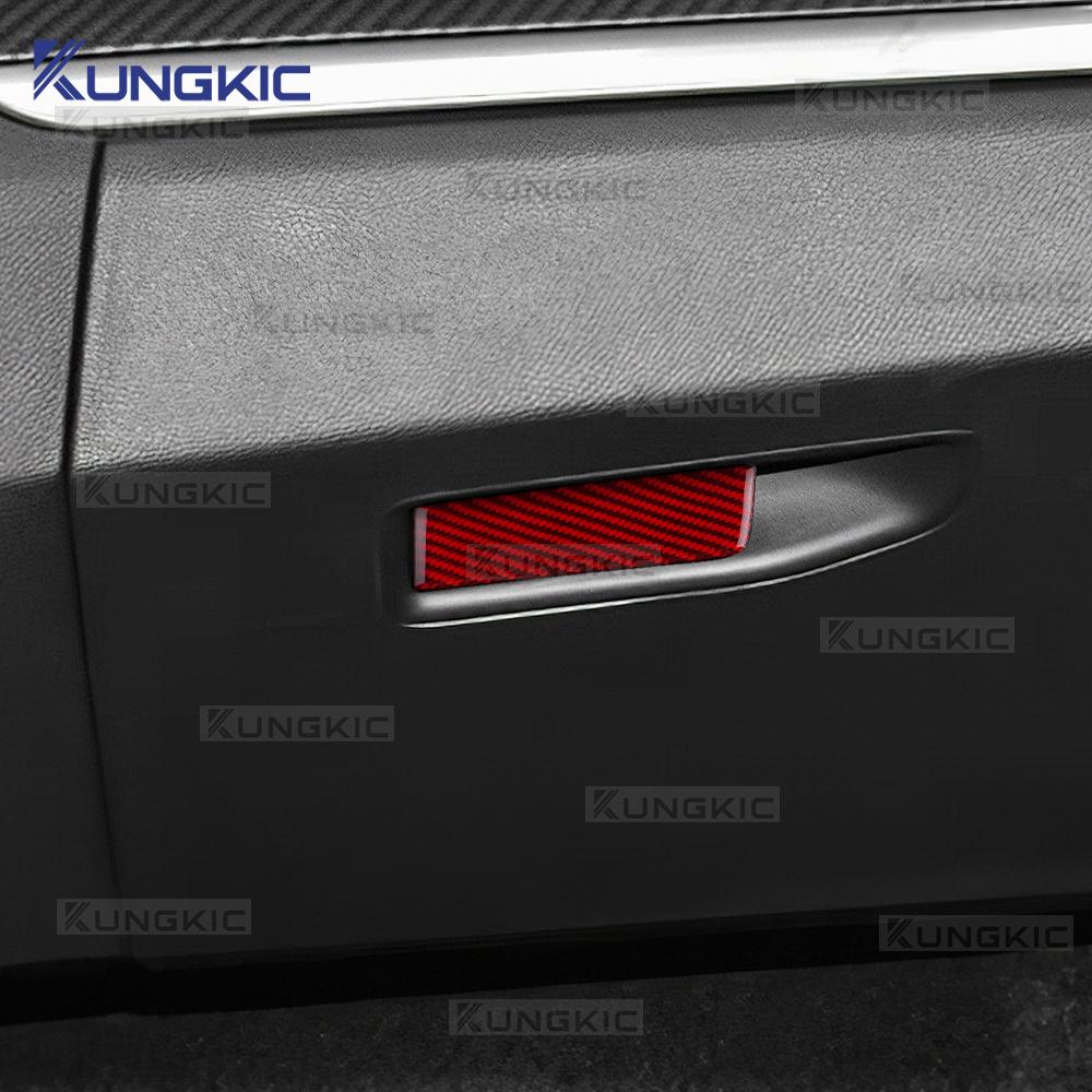 For Peugeot 3008/5008 ICEV PHEV 2017 2018 2019 2020 2021 2022 2023 2024 Real Soft Carbon Fiber Sticker Car Co-pilot Glove Box