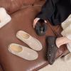 Strassnetz-Design Hohl Atmungsaktiv Flache Schuhe Sommer Weiche Sohle Zum Hineinschlüpfen Faul Lässig Vielseitig Doudou Schuhe