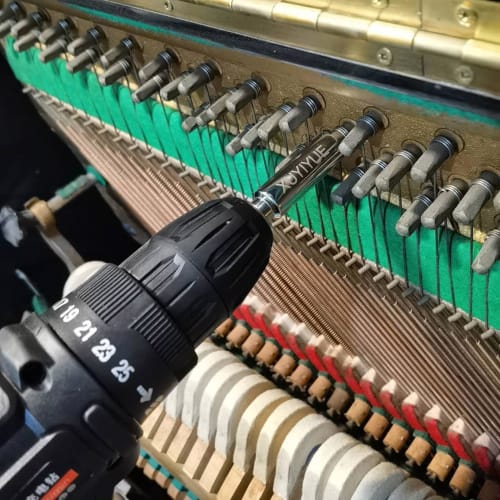 XUYIYUE Piano Power Tuning Pin Socket Disassembly Tool, Piano Tuning Pin Removal Tool with Square Inner Opening for Quick Piano String Shaft Removal