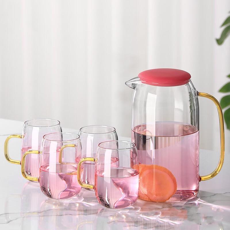

Gradient Pink Glass Cold Water Pitcher