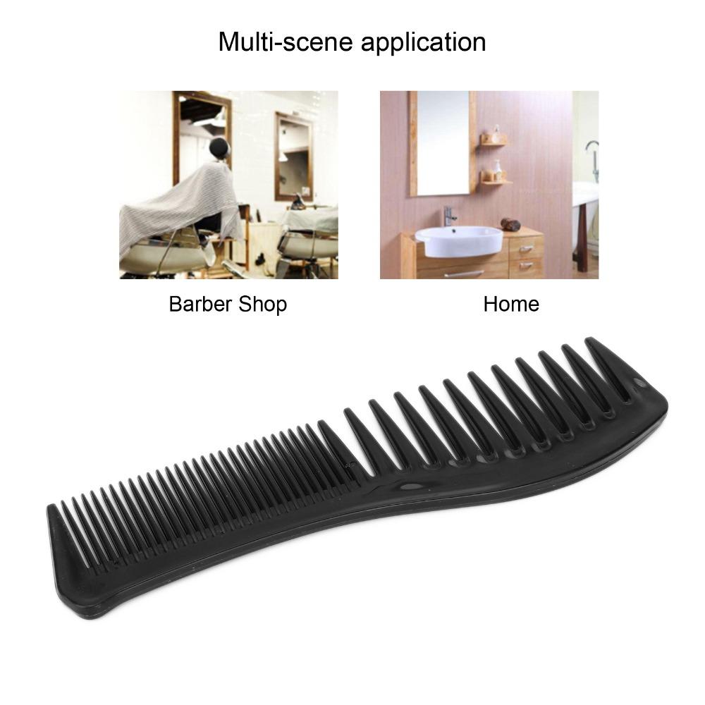 4PCS Double Sided Detangling Hair Comb Black Fine Tooth Hairdressing Tool  For Wet Curly Hair