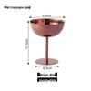Coppa Alta in Acciaio Inossidabile 304 per Dolci, Gelati, Champagne, Portacandele o Succhi, con Opzioni di Logo Personalizzato.