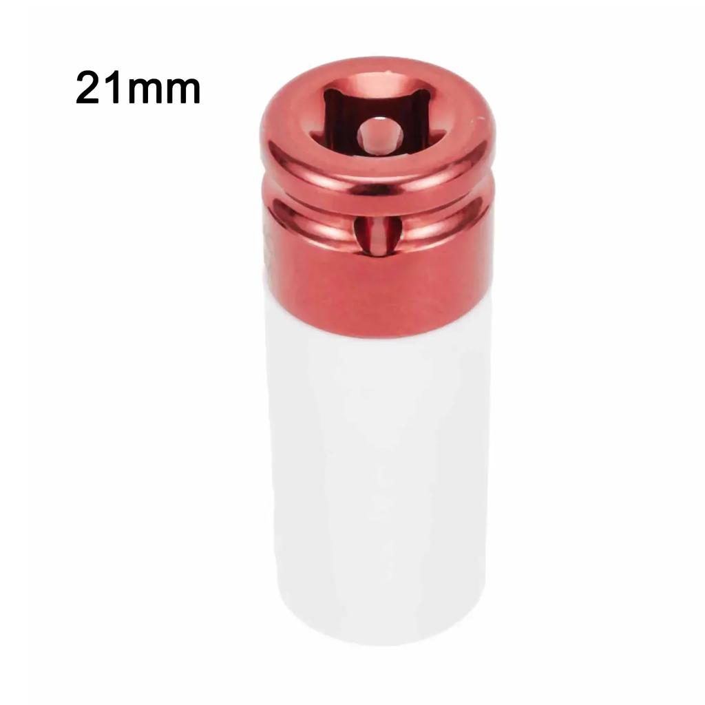 17 19 21mm Colorful Sleeve Tire Protection Sleeve Deep Nut Socket Alloy Wheel Wrenches Sockets Nut Socket Hand Too