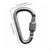 DShaped Carabiner Clip Versatile Locking Lightweight Outdoor Gear for Hikers, Campers,