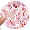 10/30/50pcs Cute Korean Pink Girl Heart Stickers Ins Style Aesthetic Decals Suitcase Phone Laptop Kawaii Sticker Decoration Toy