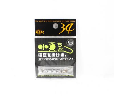 Thirty Four Jig Head Komamechan 1.0 Grams 5 Per Pack (2478)
