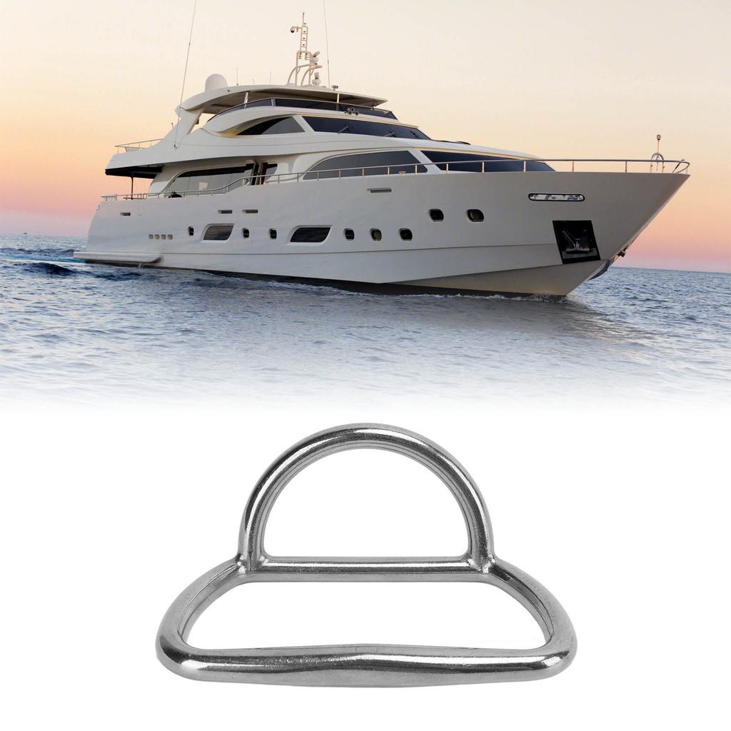 D-dragring i rostfritt stål Dragögla Handtag 90MM Högpolerad för Marin Tillbehör