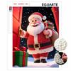 Pearl Painting DIY Kit Merry Christmas Santa Claus Frameless Handmade Bead Canvas Art Creative Leisure Craft for Bedroom Living Room Decor