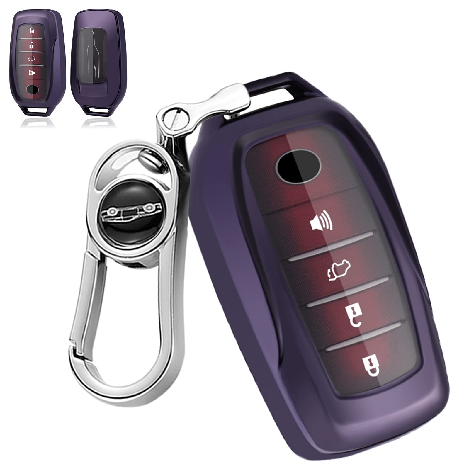 

Чехол для смарт-ключа для Toyota New Harrier 80 Series Hilux GUN125 Land Cruiser 200 Series Alphard 30 Series Vellfire 30 Series RAV4 PHV Grand Сделан из высоко чёрный