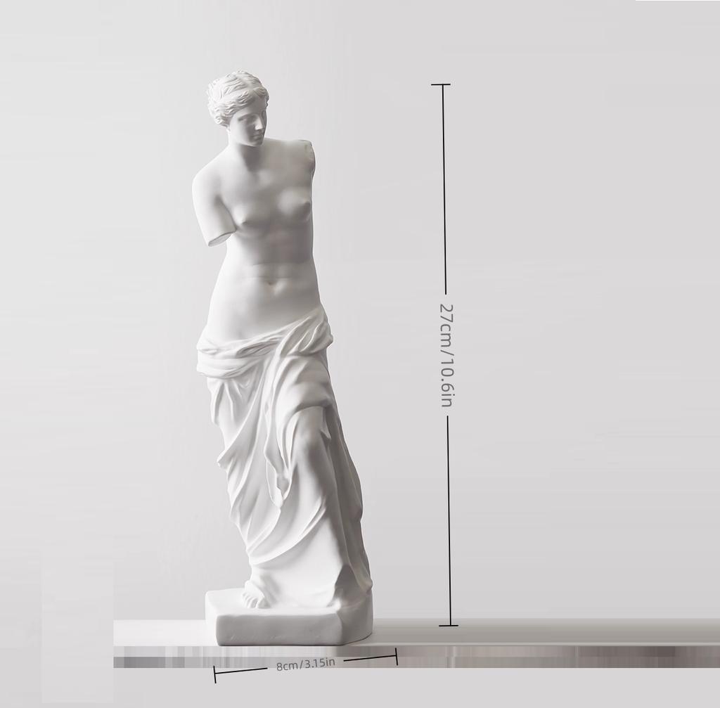 Figurka z řecké mytologie z pryskyřice, Socha Venuše Mélské, Socha Afrodity, Figurka bohyně, arti dekorace