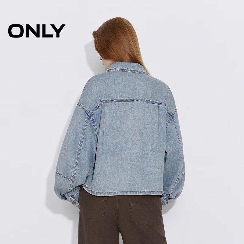 Only Women's Asymmetric Pocket Drop-Shoulder Denim Shirt