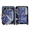4pcs/set Printed Compression Storage Bag Foldable Luggage Storage Bags Set Packing Cubes  Clothes