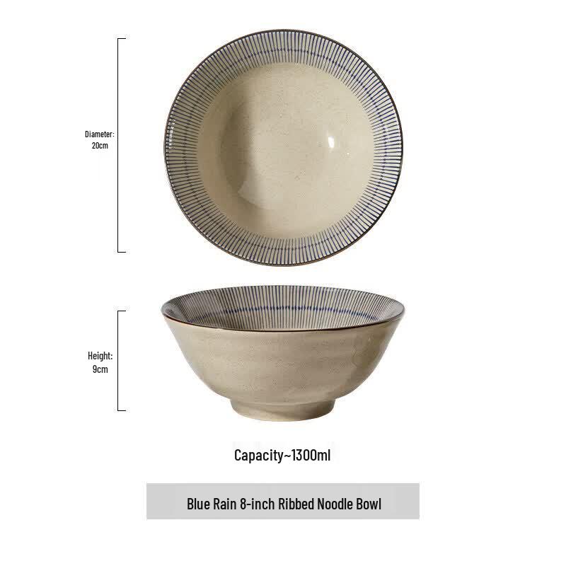 Qiwei Japanese Style Underglaze Ceramic Dinner Plate