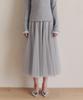 ZEROSTREET [5 Colors] Long Flare Tulle Skirt
