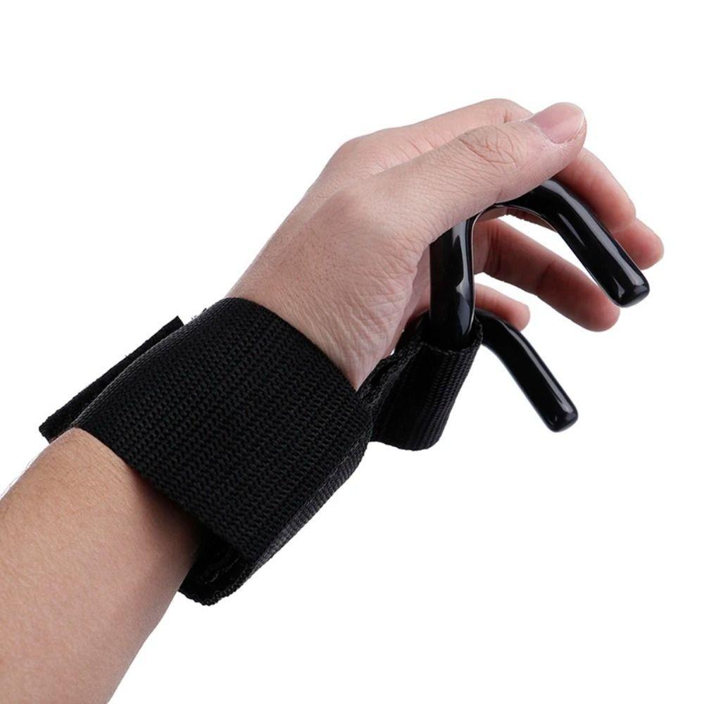 Pull-up Weightlifting Hook Adjustable Weightlifting Grip Hook Wrist Support Lift Straps  Gym