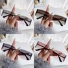 Unisex Frameless Curved Sunglasses With Uv400 Protection For Travel And Outdoor Activities