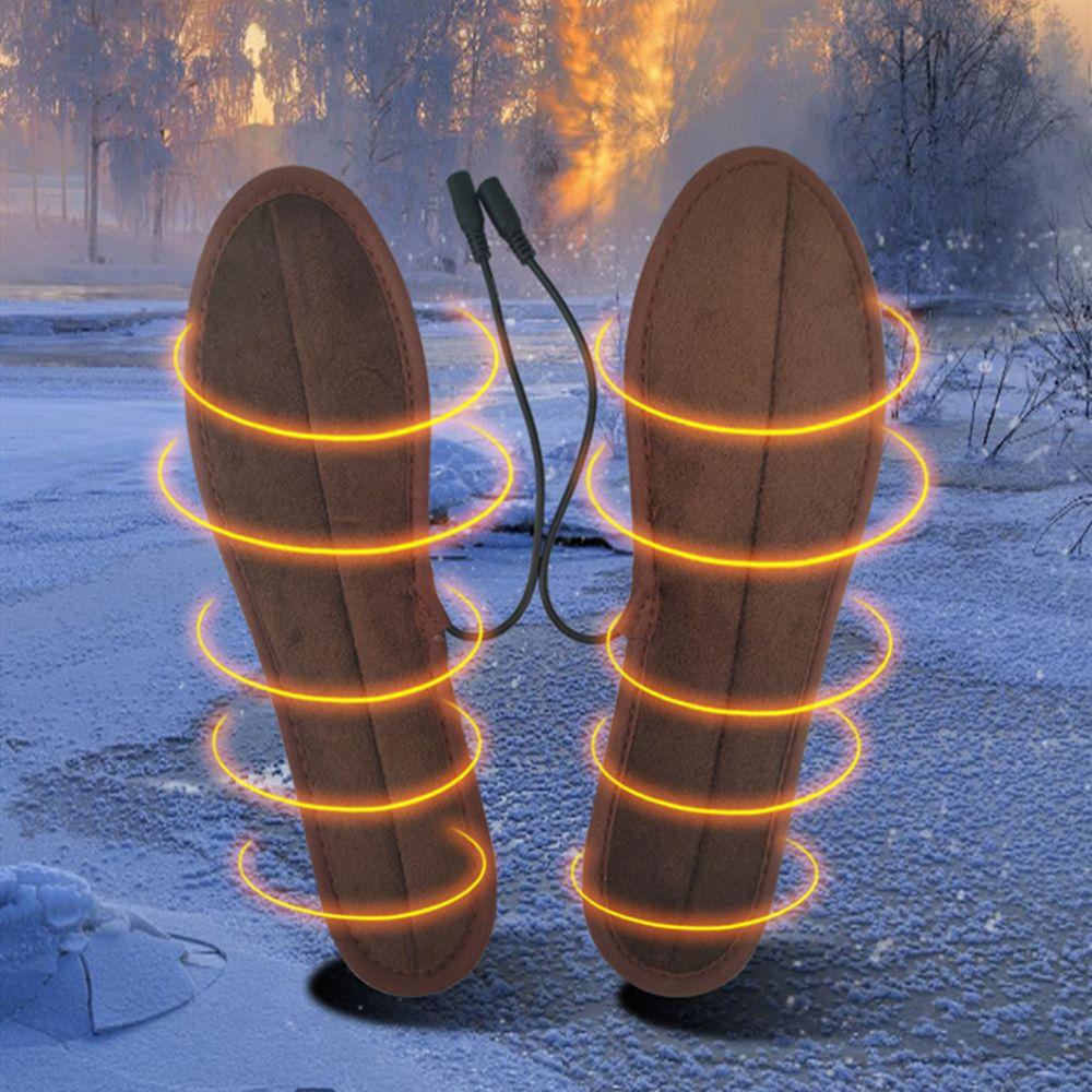 Heating Insoles Sports Outdoor Feet Warm Sock Foot Warming Pad Washable USB Heated Shoe Insoles