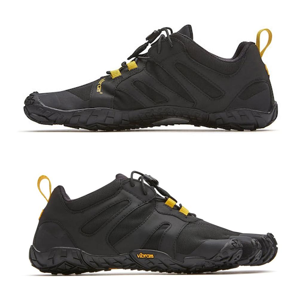 Five Shoes Trail Running Trekking Training 19W7601 EU37 [Vibram] [Vibram Fingers] Women's Five-Toe Women's V-Trail 2.0 Black/Yellow (22.5cm) [Used]