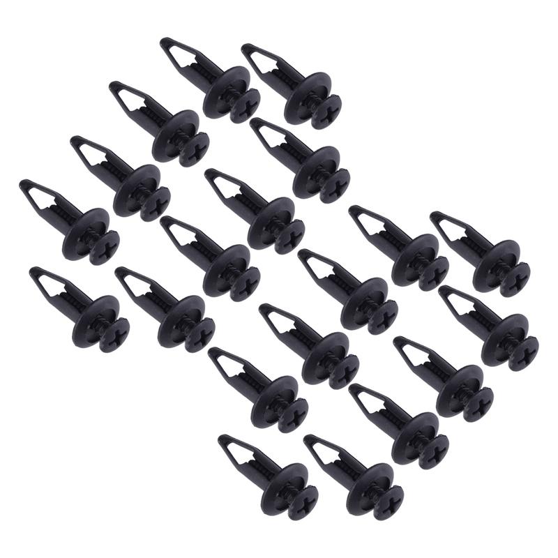 RYQ500070 50pcs/set Trim Clip Wheel Arch Lining Splashguard 6.5mm Hole Fit For Land Rover Black