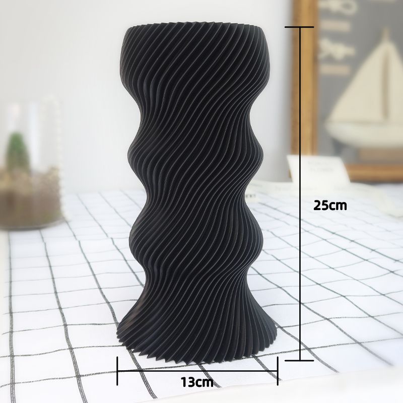 Modern Ins Vases 3D Printed Minimalist Flower Vase Luxury Flower Bottle Aesthetic Flowerpot for Living Room Home Decoration
