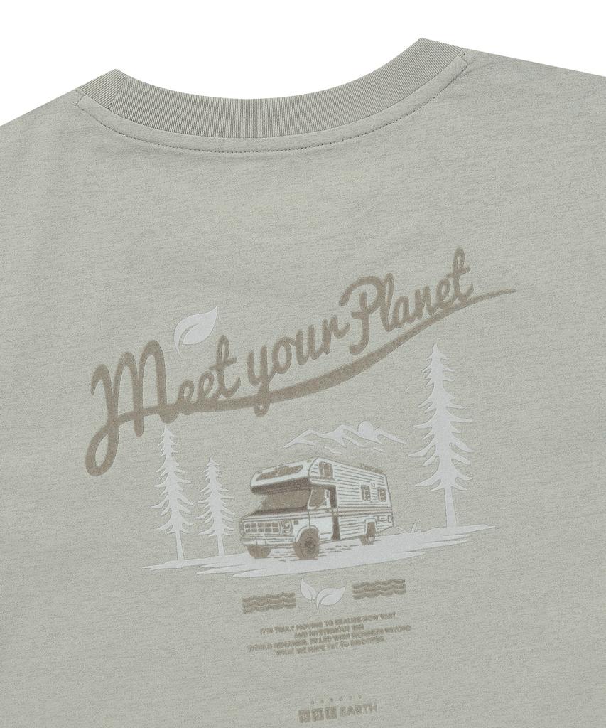 BBC EARTH Women'S Camp Circus Policott Tee Ash Gray