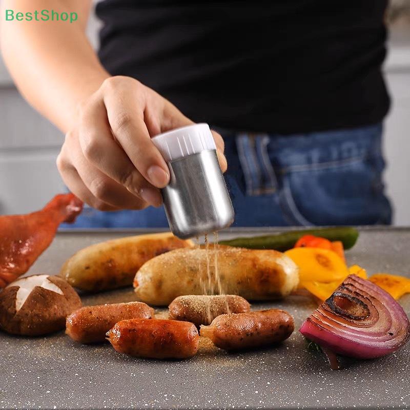 5-hole Stainless Steel Salt Shaker,Mini Seasoning Bottle With Dust Cover Portable Small Pepper Bottle Condiment Jar