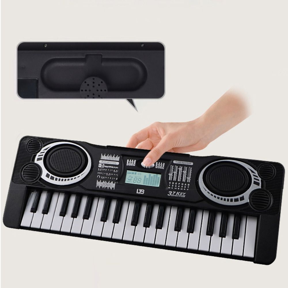 37 Keys Pink Kids Electronic Piano Toy Learning Music Piano Keyboard Toy Safety   Girls