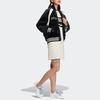 Adidas Originals Kleeblatt Gestreiftes Detail Logo Gestickt Colorblock Reißverschluss Baumwolljacke Damen Jacke Schwarz HY4181