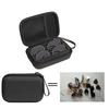 Eyeglasses Travel Carrying Case Scratchproof 2 Slot Sunglass Bag with Straps Shock Resistant Glasses Zippered Organizers